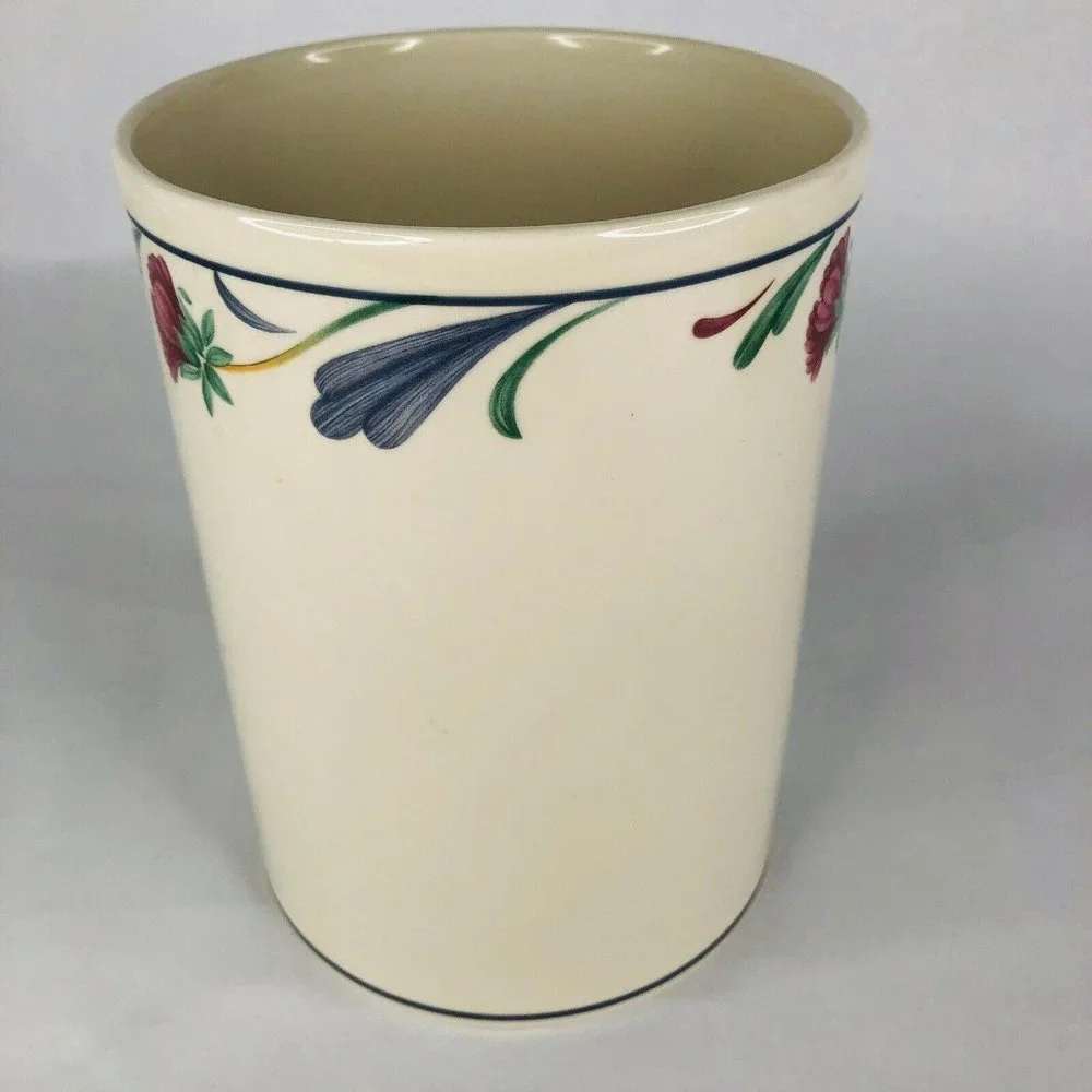 Lenox‎ Poppies On Blue Canister With Wood Lid Large